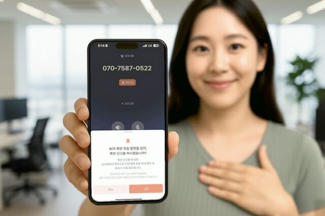 LGU+ “AI비즈콜, AI로 고객상담 폭언 차단”