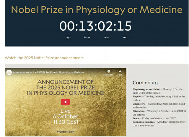 노벨생리의학상 수상자 발표 카운트 다운…”유전자 가위서 나올까”