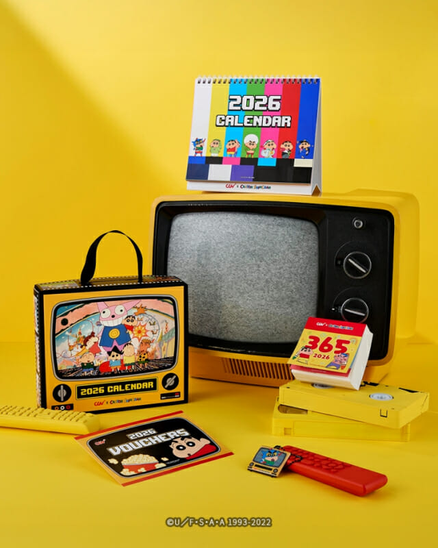 “매년 오픈런”…CGV, ‘2026 짱구는 못말려 캘린더’ 출시