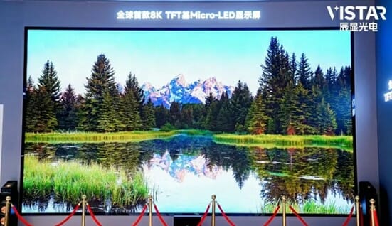 中, 270인치 ‘마이크로 LED’ 공개…삼성·LG 맹추격