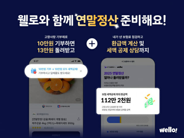 웰로, 연말정산 지원 서비스 오픈