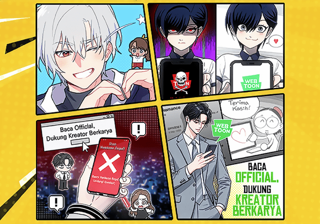 “불법 웹툰 심각성 알린다”…네이버웹툰, 인니 창작자와 캠페인