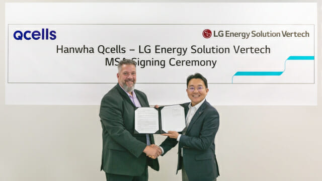 LG엔솔, 한화큐셀에 ESS 배터리 추가 공급…’미국산’ 동맹 강화