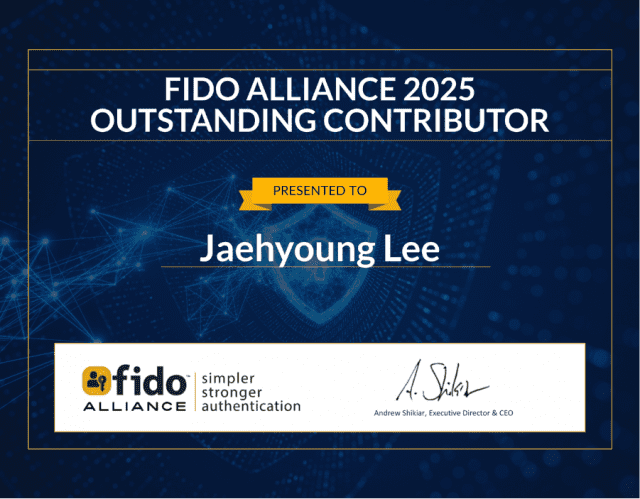 이재형 옥타코 대표, FIDO 얼라이언스로부터 공로상 수상