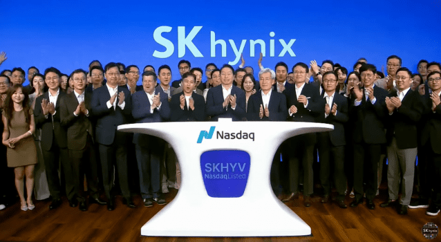 SK하이닉스, 나스닥서 거래 개시…글로벌 AI 자본시장 진입